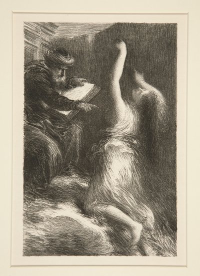 Parsifal: Acto II, ?vocación de Kundry (Parsifal: Acto II, Evocación de Kundry) de Ignace Henri Jean Fantin Latour