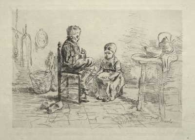 Pelando patatas de Ignace Henri Jean Fantin Latour