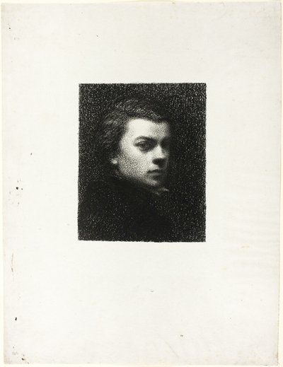 Retrato del artista a los diecisiete años de Ignace Henri Jean Fantin Latour