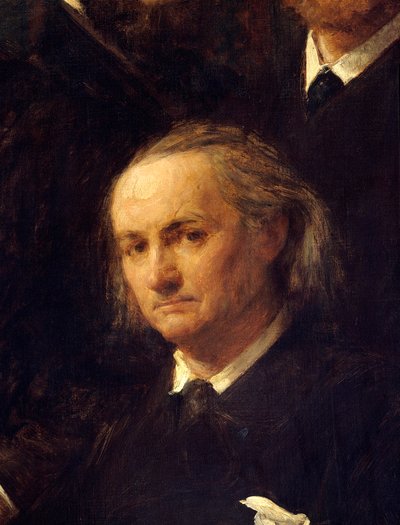 Retrato del poeta Charles Baudelaire (1821-1867) (detalle) de Ignace Henri Jean Fantin Latour