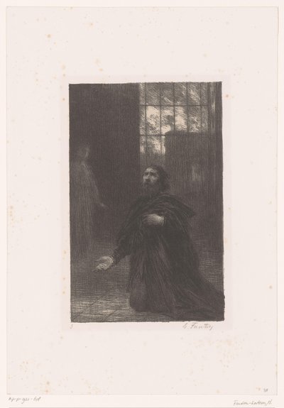 Rienzi reza a Dios
Rienzi. Acto V. Prière de Rienzi
Vida y obra de Richard Wagner (título de la serie) de Ignace Henri Jean Fantin Latour