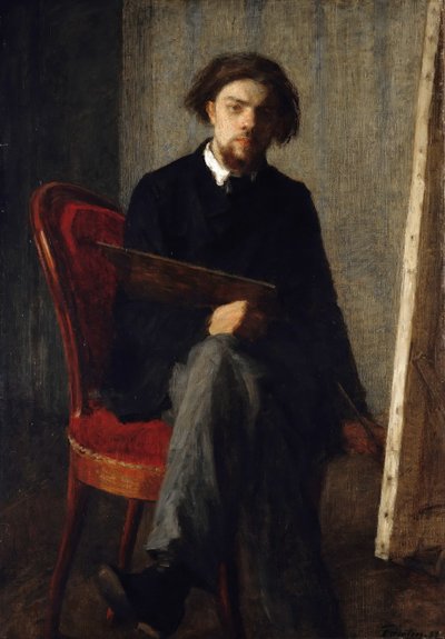 Autorretrato, 1858 de Ignace Henri Jean Fantin Latour