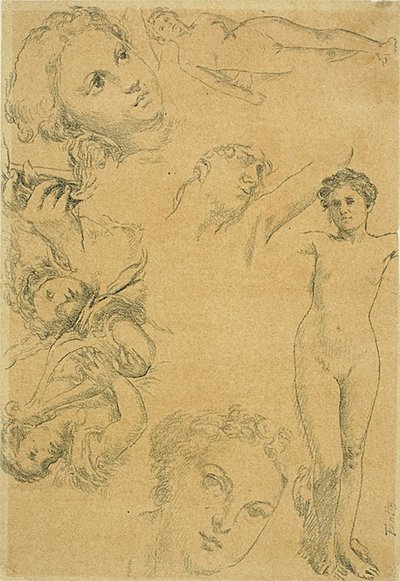 Hoja de Estudios (réplica) de Ignace Henri Jean Fantin Latour