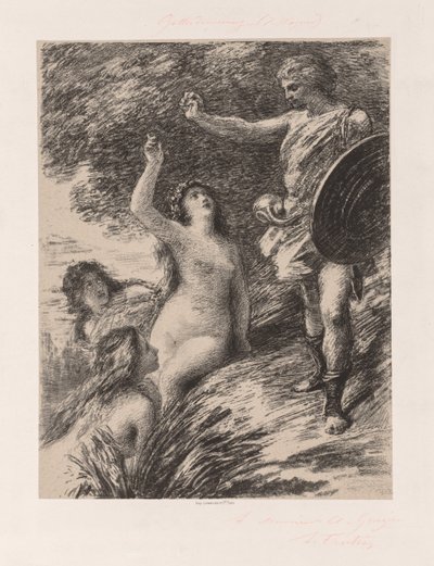 Sigfrido y las hijas del Rin de Ignace Henri Jean Fantin Latour