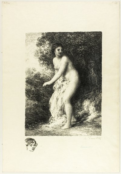 Bañista de pie, segunda lámina de Ignace Henri Jean Fantin Latour