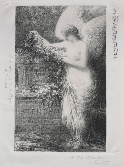 A Stendhal de Ignace Henri Jean Fantin Latour
