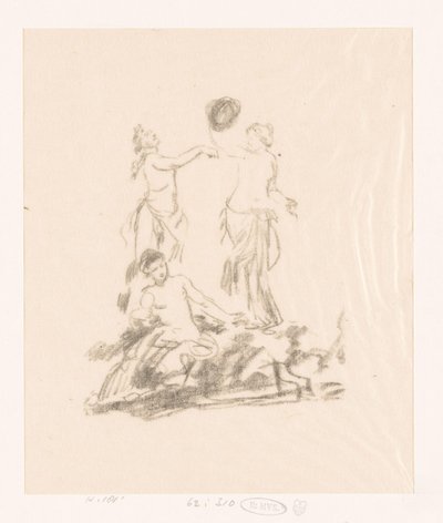 Estudio de tres mujeres bailarinas de Ignace Henri Jean Fantin Latour