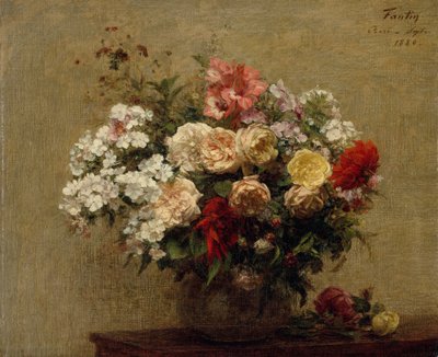 Flores de verano, 1880 de Ignace Henri Jean Fantin Latour