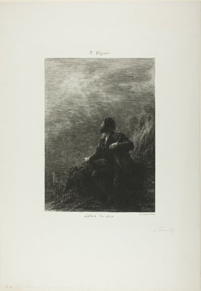 La estrella vespertina, segunda placa de Ignace Henri Jean Fantin Latour