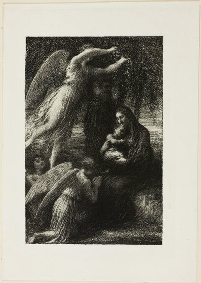 La infancia de Cristo: El reposo de la Sagrada Familia de Ignace Henri Jean Fantin Latour