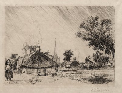 La lluvia: St. Jean-de-Monte de Ignace Henri Jean Fantin Latour
