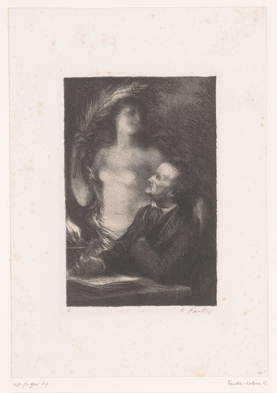 Wagner mira a su musa
La Musa
Vida y obra de Richard Wagner (título de la serie) de Ignace Henri Jean Fantin Latour