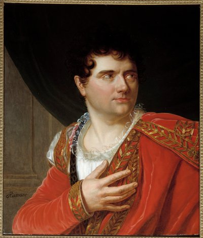 Retrato de Jean Baptiste Sauveur Gavaudan (1772 - 1840) cantante en el papel de Montano de Berton de Henri Francois Riesener
