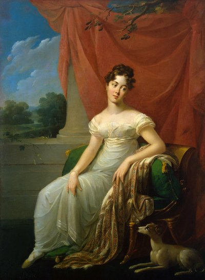 Retrato de Sofia Apraxina de Henri Françoiss Riesener
