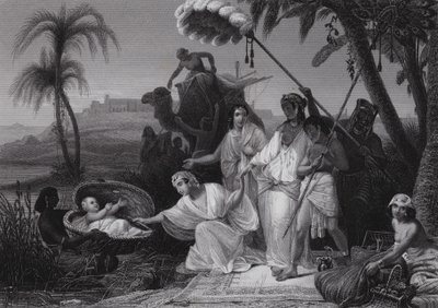 El Hallazgo de Moisés de Henri Frederic (after) Schopin