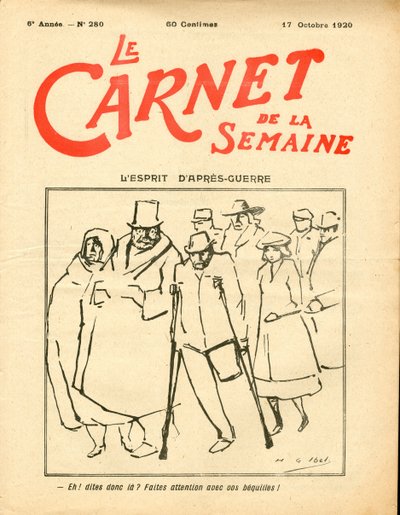 Portada de "Le Carnet de la semaine", Satírico en Colores de Henri Gabriel Ibels