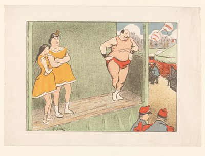 Tres actores en un escenario
Programas del Teatro Libre (título de la serie)
Les Programmes du Théâtre Libre (título de la serie) de Henri Gabriel Ibels