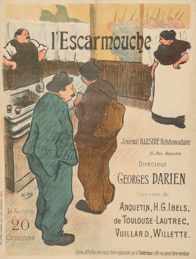 Ilustración para LEscarmouche de Henri Gabriel Ibels