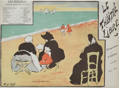 Les Fossiles Programa del Théâtre Libre, 1892 de Henri Gabriel Ibels