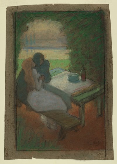 Amantes en un cenador de Henri Gabriel Ibels