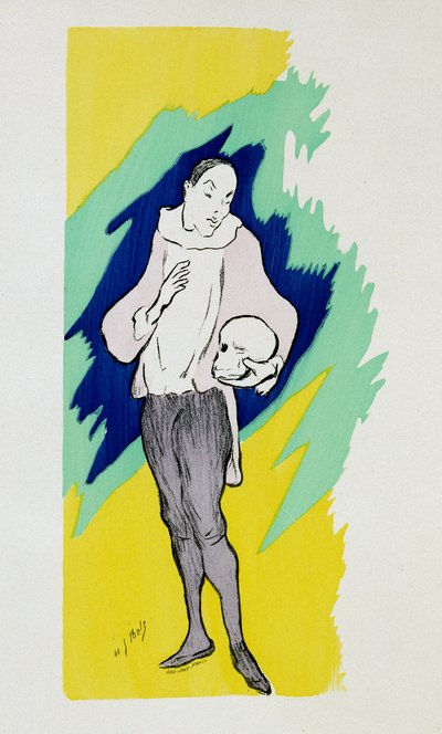 Pierrot. Dibujo de Henri-Gabriel Ibels (1867-1936) de Henri Gabriel Ibels