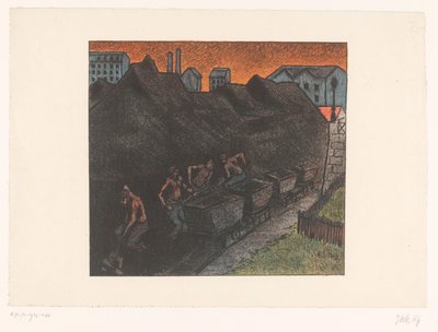 Cuatro mineros cargan el carbón en carros
Au parc de charbon
Actuaciones del Théâtre Libre (título de la serie)
Les Programmes du Théâtre Libre (título de la serie) de Henri Gabriel Ibels