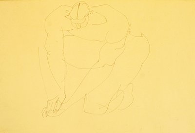 Desnudo Masculino Arrodillado II de Henri Gaudier Brzeska