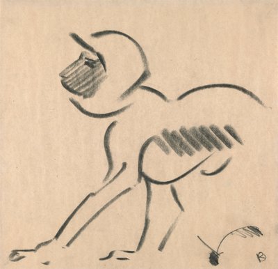 Mono agazapado de Henri Gaudier Brzeska