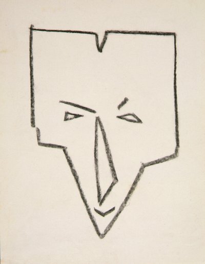 Cabeza de máscara étnica de Henri Gaudier Brzeska