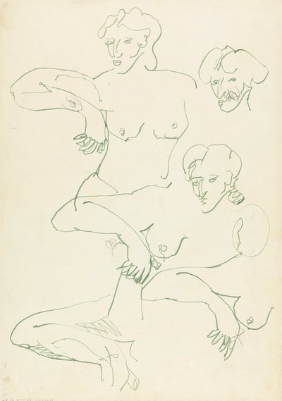 Cinco estudios de una figura femenina de Henri Gaudier Brzeska