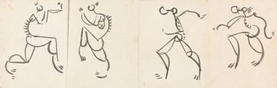 Friso de cuatro figuras danzantes de Henri Gaudier Brzeska