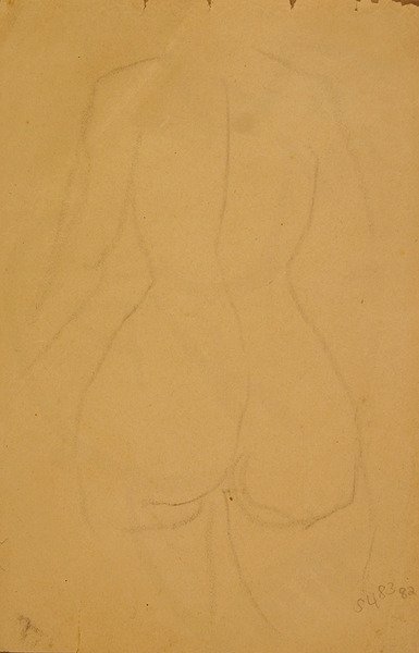 Desnudo femenino de medio cuerpo de Henri Gaudier Brzeska