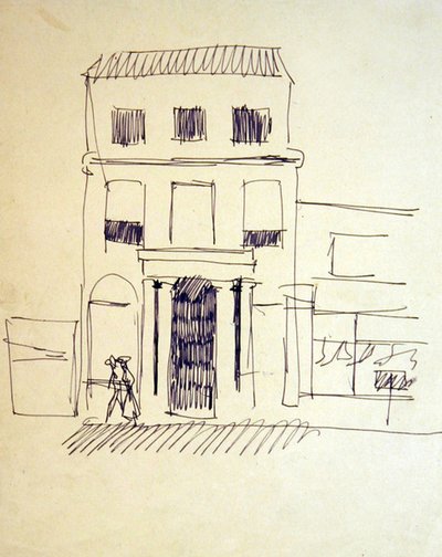 Calle de Londres con figuras; Paseante femenina de Henri Gaudier Brzeska