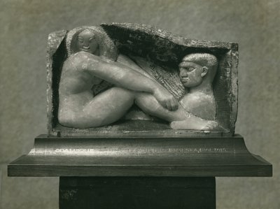 Odalisca (Hombre y Mujer) 1912-13 (alabastro) de Henri Gaudier Brzeska
