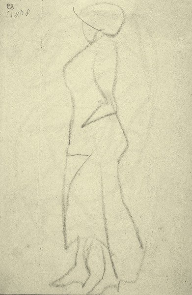 Paseante de Lado de Henri Gaudier Brzeska