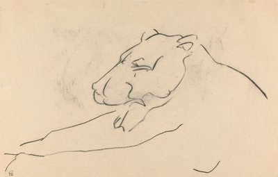 Leona reclinada de Henri Gaudier Brzeska