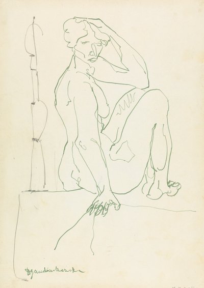 Figura femenina sentada de Henri Gaudier Brzeska