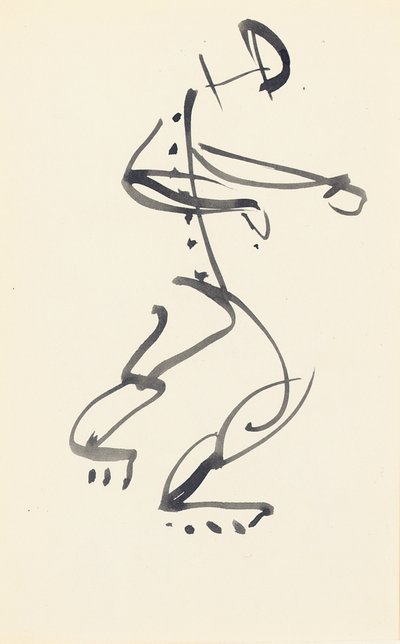 Estudio para "Bailarina de Piedra Roja", 1914 de Henri Gaudier Brzeska