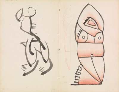 Estudio para escultura figurativa, Figura agazapada de Henri Gaudier Brzeska