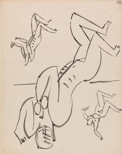 Tres estudios para una figura femenina de Henri Gaudier Brzeska