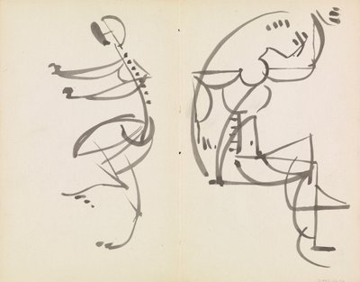 Estudios de dos cifras de Henri Gaudier Brzeska
