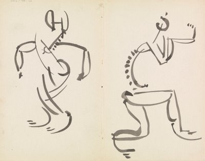 Estudios de dos cifras de Henri Gaudier Brzeska