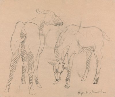 Dos cabras de Henri Gaudier Brzeska