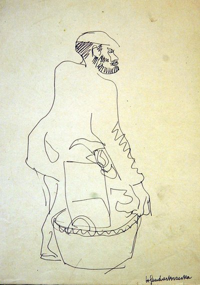 Judío de Whitechapel vendiendo artículos de segunda mano de Henri Gaudier Brzeska