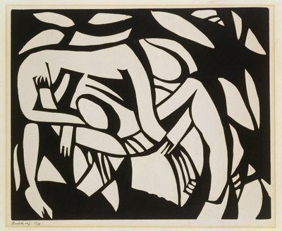 Luchadores, c.1914 de Henri Gaudier Brzeska