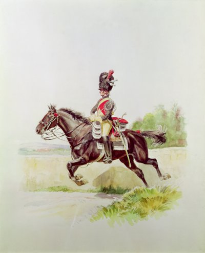 Soldado de la Guardia Imperial a caballo, 1898 de Henri Georges Jacques Chartier