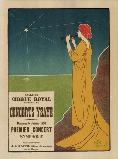 Conciertos Ysaÿe, 1895 de Henri Georges Meunier