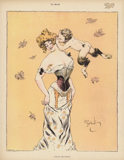 Un secreto (litografía en color) de Henri Gerbault