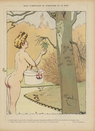 Ilustración para Le Rire (litografía en color) de Henri Gerbault