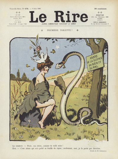 Ilustración para Le Rire (litografía en color) de Henri Gerbault